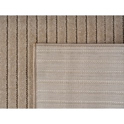 Binnen- en buitenkleed voor woonkamer, slaapkamer, serre, kortpolig, beige, hoog-laag effect, zacht en wasbaar, gemakkelijk te