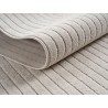 Indoor and outdoor rug for living room, bedroom, conservatory, short cream pile, high-low effect, soft and washable, easy