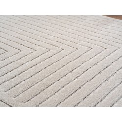 Binnen- en buitenkleed voor woonkamer, slaapkamer, serre, kortpolig crèmekleurig, hoog-laag effect, zacht en wasbaar,