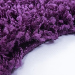 Tapis Shaggy pile longue couleur unique VIOLET