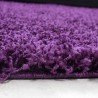 Tapis Shaggy pile longue couleur unique VIOLET