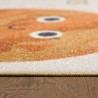 Tapis pour enfant, conception du système solaire, Couleur Beige, Tapis pour Chambre d'enfants, dos en Latex