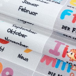 Barnmatta, Alfabet - Bokstäver - Siffror - Djurmönster, Grå, Barnmatta, Latexbaksida