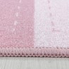 Tapis pour enfant, Conception de princesse, Couleur Rose, Tapis pour Chambre d'enfants, dos en Latex