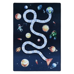 Children's rug, Espace Design, Navy Blue, Children's Room Rug, Latex Backing