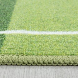 Tapis pour enfant, stade de football, Couleur Vert, Tapis pour Chambre d'enfants, dos en Latex