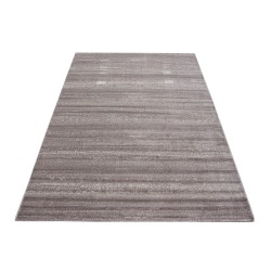 Tapis à poils courts, Couleur unique Beige, Tapis pour Salon, dos en jute