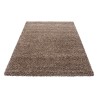 Tapis Shaggy pile longue couleur unique MOCCA