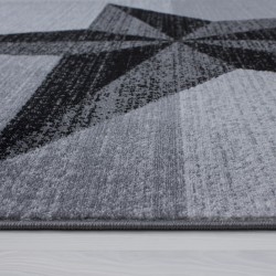 Short pile rug, Sterne-Design, Grey, Living Room Rug, Jute Backing