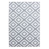 Short pile rug, geometric design, grey, living room rug, jute backing