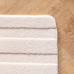 Dywan skandynawski Boho w jednolitym kremowym kolorze, miękki, łatwy w pielęgnacji, zmywalny, efekt 3D, dywan do salonu i