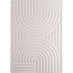 Tappeto scandinavo boho in tinta unita color crema, morbido, facile da pulire, lavabile, effetto 3D, tappeto per soggiorno e