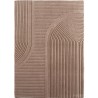 Tapis Boho Scandinave Couleur Unie Beige, Tapis décoratif doux et lavable effet 3D, Tapis pour Salon et chambre à coucher,facile