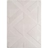 Tapis bohèmes à motifs géométriques, Couleur Unie crème, doux, facile d'entretien, lavable effet 3D pour Salon et chambre à couc