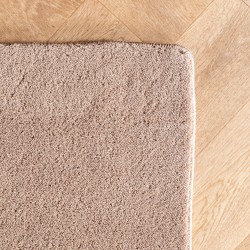 Boho Scandinavian rug, solid beige color, soft, easy care, washable, 3D effect, rug for living room & bedroom