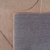 Boho-Teppich im skandinavischen Stil, einfarbig beige, weich, pflegeleicht, waschbar, 3D-Effekt, Teppich für Wohn- und