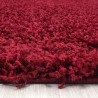 Shaggy rug, long pile, single color RED