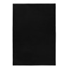 Shaggy rug, Solid Black color, Living room rug, Cotton backing