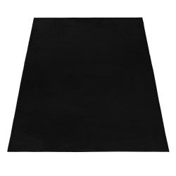 Shaggy rug, Solid Black color, Living room rug, Cotton backing