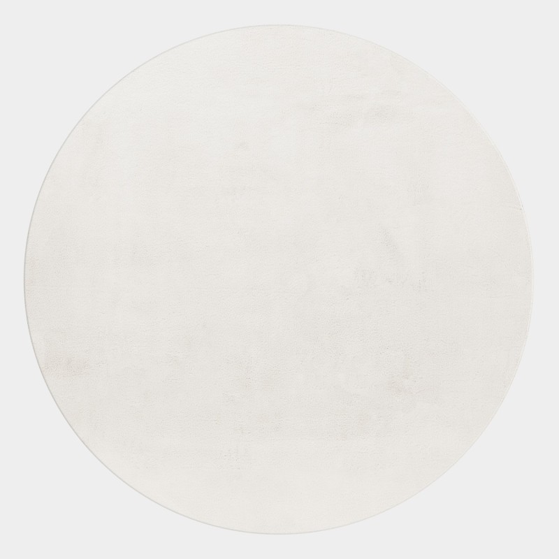 Tappeto Shaggy, Colore Crema, Tappeto da soggiorno, Retro in cotone