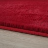 Shaggy rug, Red, Living room rug, Cotton backing