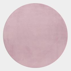 Tapis à poils longs, Couleur unique Rose, Tapis pour Salon, Dos en coton