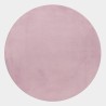Shaggy rug, single color pink, rug for living room, cotton backing