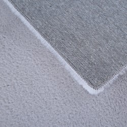 Tapis à poils longs, Couleur unique Argent, Tapis pour Salon, Dos en coton