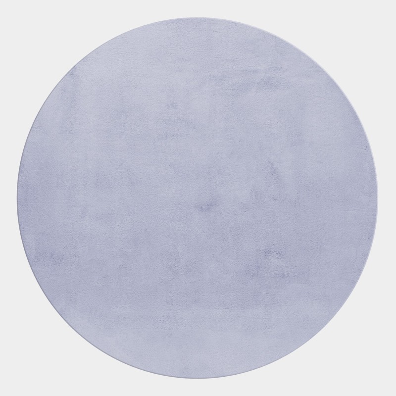 Hoogpolig vloerkleed, zilverkleurig, vloerkleed voor de woonkamer, katoenen achterkant