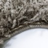 Shaggy rug, long pile, single color, taupe