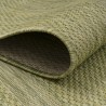 Outdoor rug, single color green, rug for patio, balcony, or kitchen, polypropylene backing