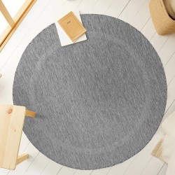 Outdoor rug, single color grey, rug for terrace-balcony-kitchen, polypropylene backing