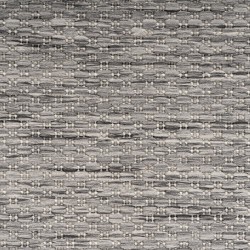 Outdoor-Teppich, einfarbig grau, Teppich für Terrasse, Balkon und Küche, Polypropylen-Rückseite