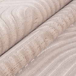 Tapis d'intérieur, 3D Design, Couleur Beige, Tapis pour Salon, dos en polypropylène