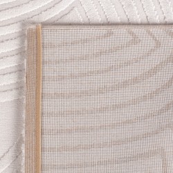 Tapis d'intérieur, 3D Design, Couleur crème, Tapis pour Salon, dos en polypropylène