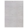 Tapis de salon à motifs ondulés en relief, style bohème scandinave, doux, argenté