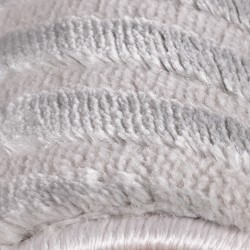 Vardagsrumsmatta med upphöjt vågmönster, skandinavisk bohemisk stil, mjuk, silver