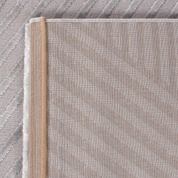 Tapis de salon à motifs en zigzag, style scandinave et bohème, doux et argenté