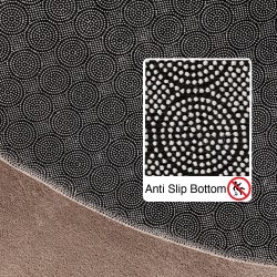 Kortpolig vloerkleed, beige kleur, vloerkleed voor de woonkamer, antislip onderkant