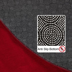 Kortpolig vloerkleed, effen rood, vloerkleed voor de woonkamer, antislip onderkant.