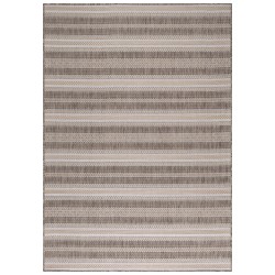 Outdoor-Teppich, Vintage-Design, beige, für Terrasse, Balkon oder Küche, Polypropylen-Rückseite