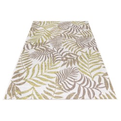 Outdoor rug, Palm tree design, Beige color, Rug for Terrace-Balcony-Kitchen, Polypropylene backing