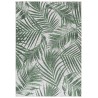 Outdoor rug, palm tree design, green color, rug for patio, balcony, or kitchen, polypropylene backing