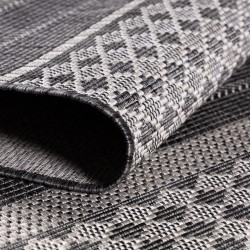 Buitenkleed, vintage design, beige kleur, kleed voor terras, balkon of keuken, polypropyleen achterkant