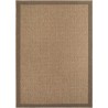 Tapis Outdoor Indoor Tissé Machine 5 mm Aspect Jute Naturel pour Salon Cuisine Terrasse Balcon Moderne
