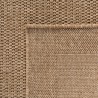 Tapis Outdoor Indoor Tissé Machine 5 mm Aspect Jute Naturel pour Salon Cuisine Terrasse Balcon Moderne