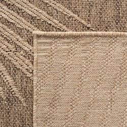 5 mm dicker, maschinengewebter Indoor-/Outdoor-Teppich in natürlicher Jute-Optik für Wohnzimmer, Küche, Terrasse und Balkon