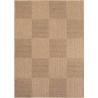 Tappeto beige per interni/esterni, tessuto a macchina, effetto juta naturale, per soggiorno, cucina, terrazza e balcone