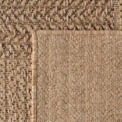 Tappeto beige per interni/esterni, tessuto a macchina, effetto juta naturale, per soggiorno, cucina, terrazza e balcone