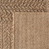Tapis Outdoor Indoor Beige Tissé Machine Aspect Jute Naturel pour Salon Cuisine Terrasse et Balcon